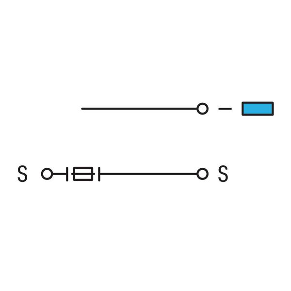 2-conductor actuator terminal block with colored conductor entries 2.5 image 3