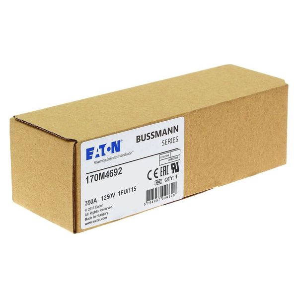 Fuse-link, high speed, 350 A, AC 1250 V, size 1, 53 x 69 x 160 mm, aR, IEC, UL image 17