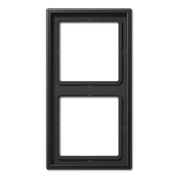 Cover frame 2-gang, 81 mm, anthracite image 4