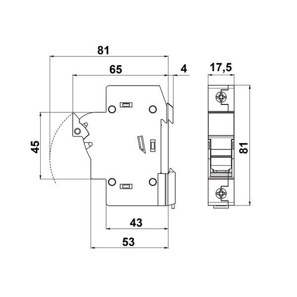 Fuse Carrier 1-pole, 32A, 10x38 image 4