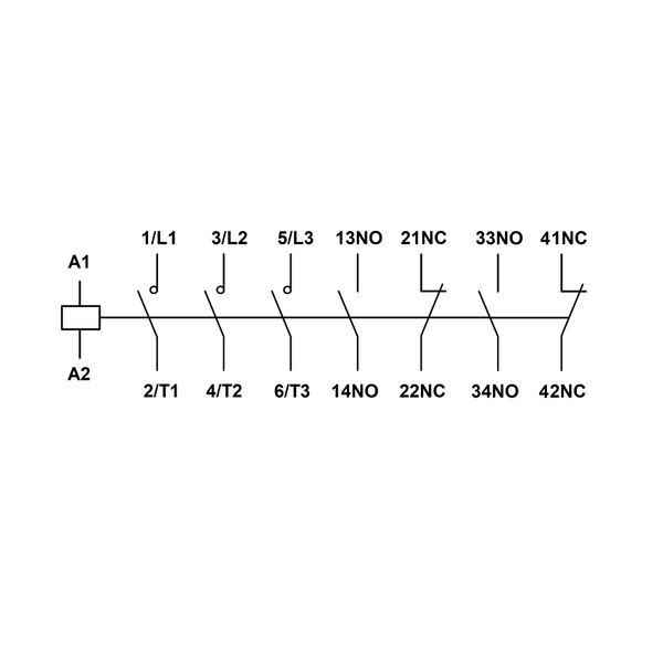 Contactor 3-pole, CUBICO Grand, 110W, 205A, 2NO+2NC, 230VAC image 3