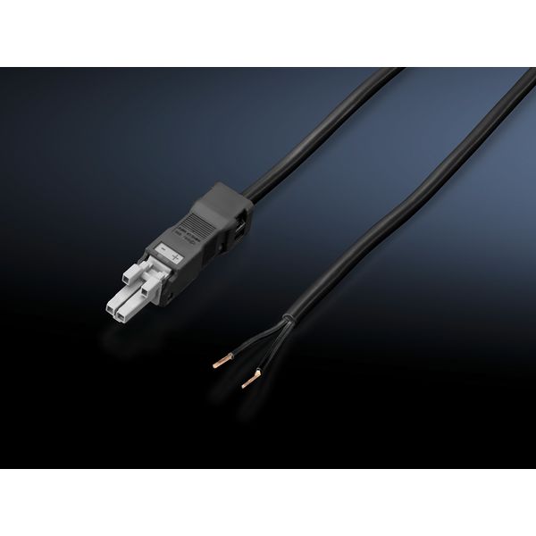 SZ Connection cable, for power supply, 2-pole, 24 V DC, L: 3000 mm image 5