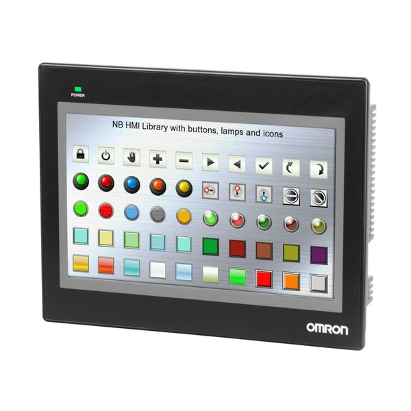 Touch screen HMI, 10.1 inch WVGA (800 x 480 pixel), TFT color, Etherne image 1