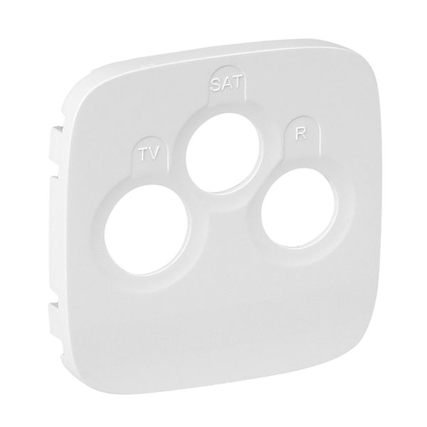 Cover plate Valena Allure - TV-R-SAT socket - white image 1