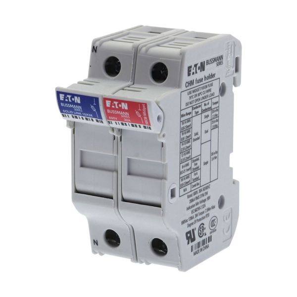 Fuse-holder, LV, 32 A, AC 690 V, 10 x 38 mm, 1P+N, UL, IEC, DIN rail mount image 11