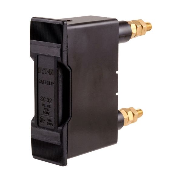 Fuse-holder, LV, 32 A, AC 550 V, BS88/F1, 1P, BS, back stud connected, black image 11