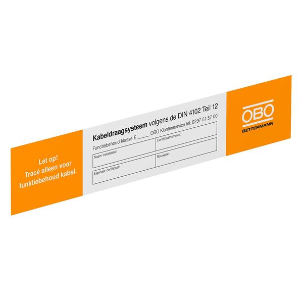 KS-E NL Identification plate for function maintenance image 1