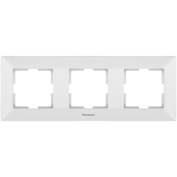 Arkedia Accessory White Three Gang Frame image 1