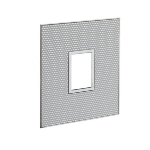 Arteor™ - American and South African standard plate 1 vertical square modules for 2'' x 4'' box - Signature - Cube image 1