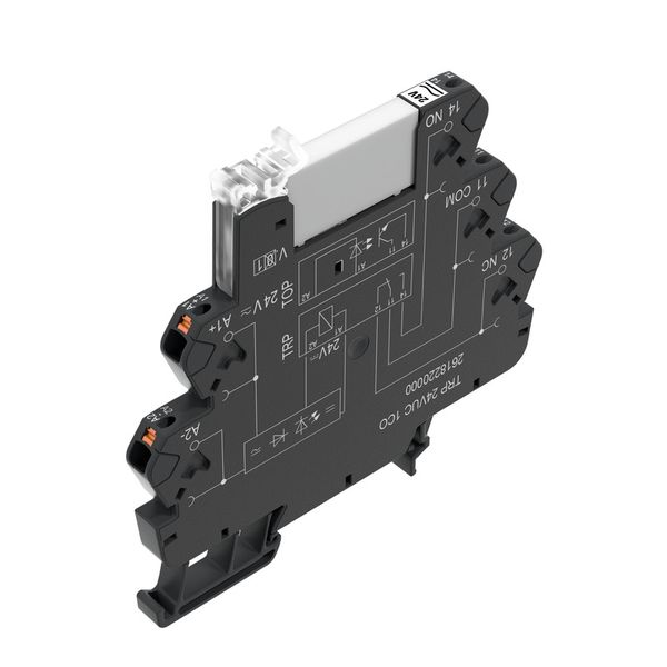 Relay module, 48 V UC ±10 %, Green LED, Rectifier, 1 CO contact (AgNi  image 1