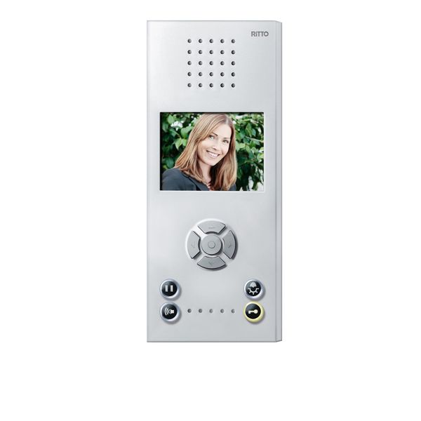 Video hands-free station, Color Komfort, silver image 1