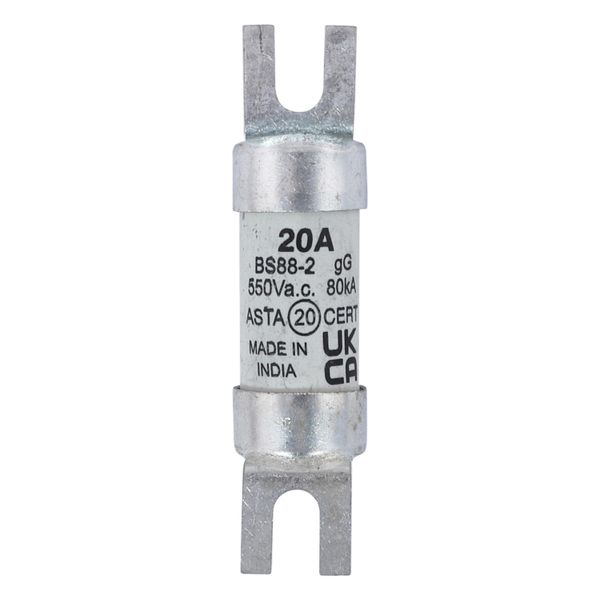 Fuse-link, LV, 20 A, AC 550 V, BS88/A1, 14 x 55 mm, gL/gG, BS image 18