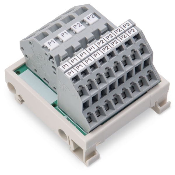 830-800/000-305 Potential distribution module; 2 potentials; with 2 input clamping points each image 2