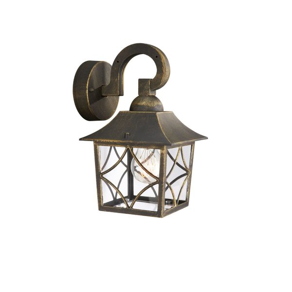 CAMBRIDGE wall lantern Black 1x60W down image 1