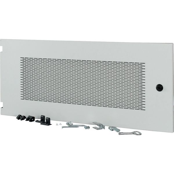 Section wide door, ventilated, HxW=350x800mm, IP31, grey image 6