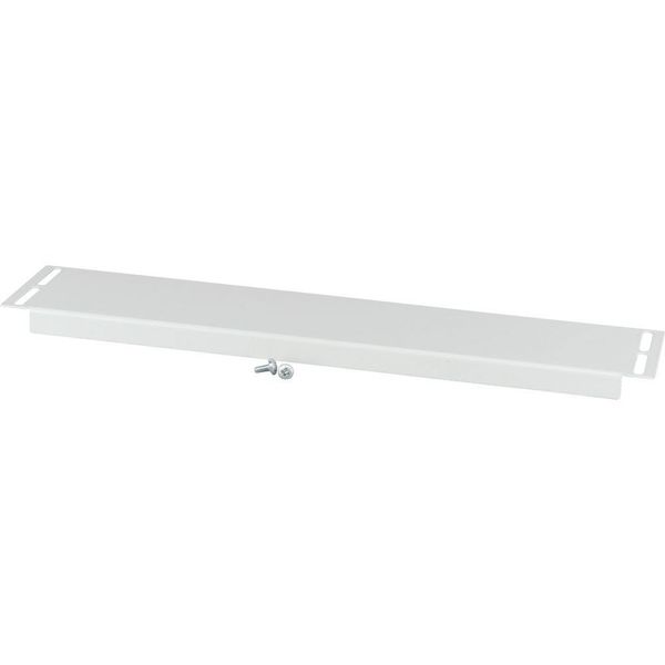 Bottom/Top coverstrip 110mm long, blind, IP20, for 1200mm Sectionwidth, grey image 4