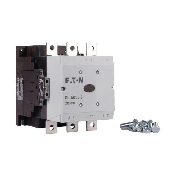Contactor, 380 V 400 V 132 kW, 2 N/O, 2 NC, 110 - 120 V 50/60 Hz, AC operation, Screw connection image 12