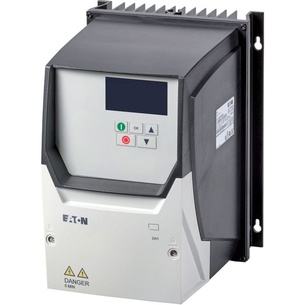 Variable frequency drive, 500 V AC, 3-phase, 2.1 A, 0.75 kW, IP66/NEMA 4X, OLED display, Local controls image 2