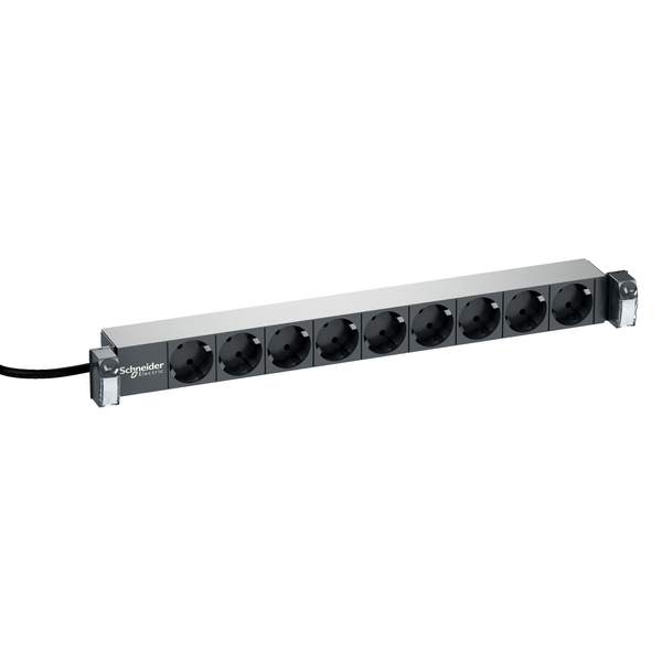 Actassi 19-C Power Panel 19" 1U 8 x DE 230V 16A Socket-outlets, pwr sw image 4