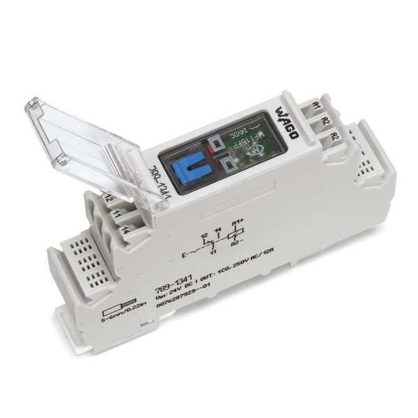 Relay module Nominal input voltage: 24 VDC 1 changeover contact image 1