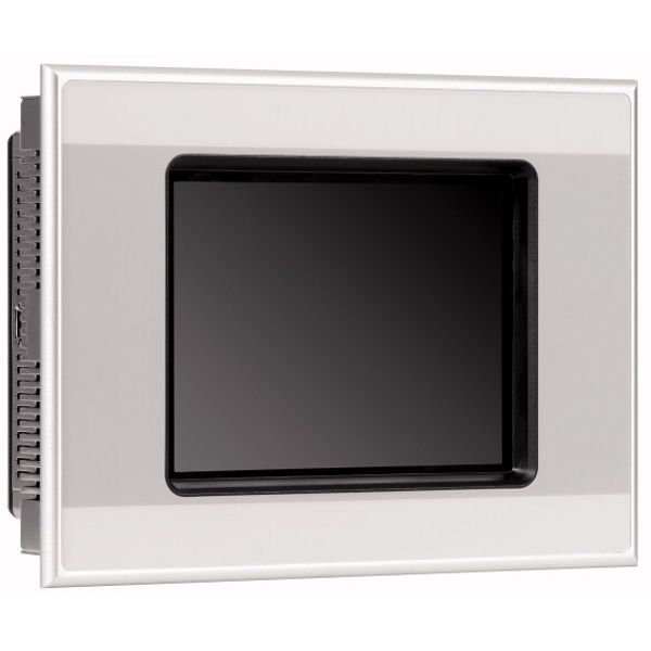 Single touch display, 5.7-inch display, 24 VDC, 640 x 480 px, 2x Ethernet, 1x RS232, 1x RS485, 1x CAN, 1x DP, PLC function can be fitted by user image 4