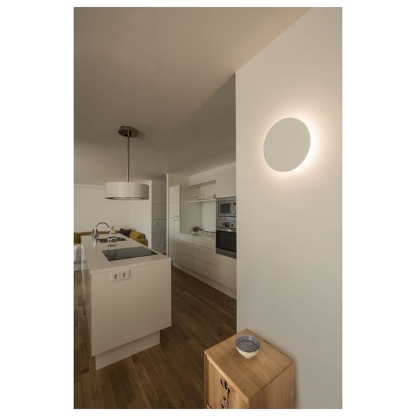 PLASTRA, wall light, LED, 3000K, round, white plaster image 1