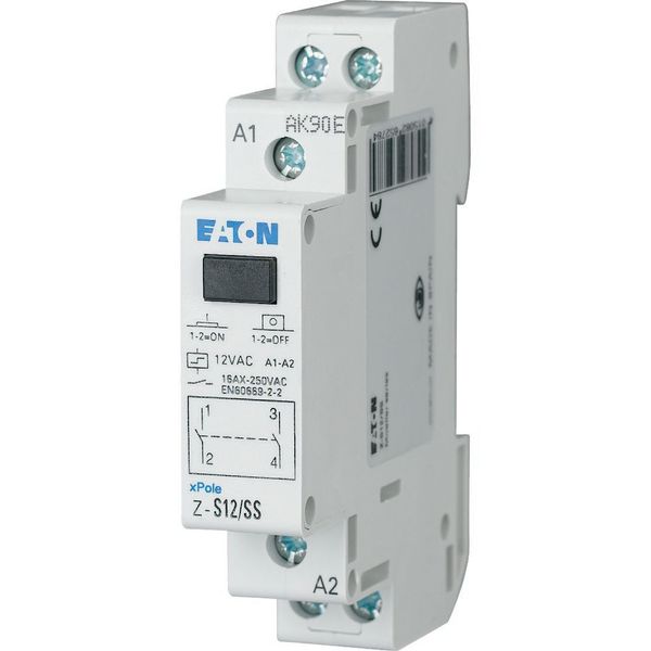 Impulse relay, 12AC, 2S, 16A, 50Hz, 1SU image 4