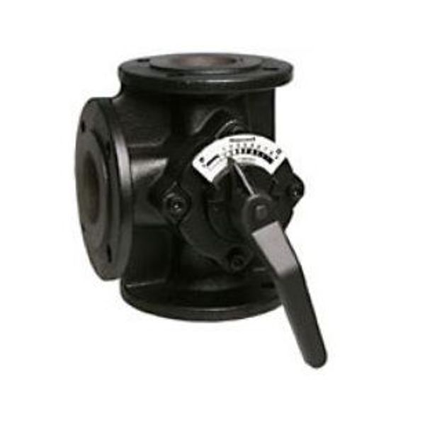 3W ROT.VALVE DN100 STRA.FLANGE image 1