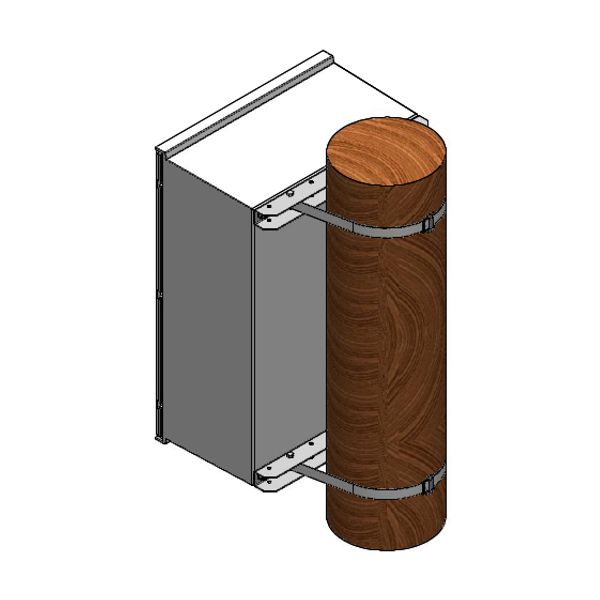 MINIPOL Pole attachment for enclosure W=250mm image 2