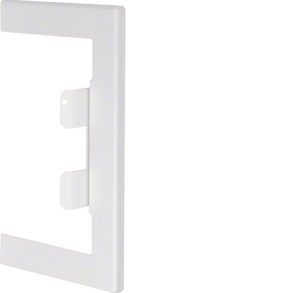 Wall cover plate for BRS 85x130mm lid 80mm of sheet steel in pure whit image 1