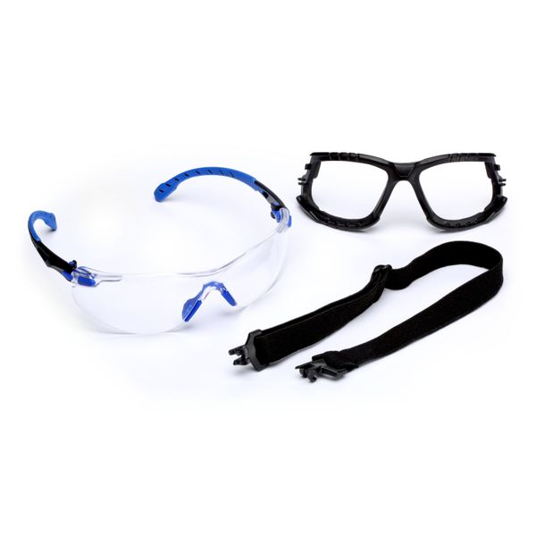 3M™ Solus™ 1000 Safety Glasses, Blue/Black Frame, Scotchgard™ Anti-Fog image 8