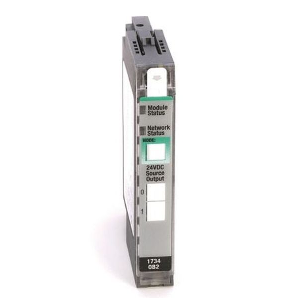 Allen-Bradley 1734-OV4E Output Module, POINT I/O, Digital, DC, 4 Points Sinking 24VDC Output, Electronically Protected, Open Style, DIN Mounted image 1