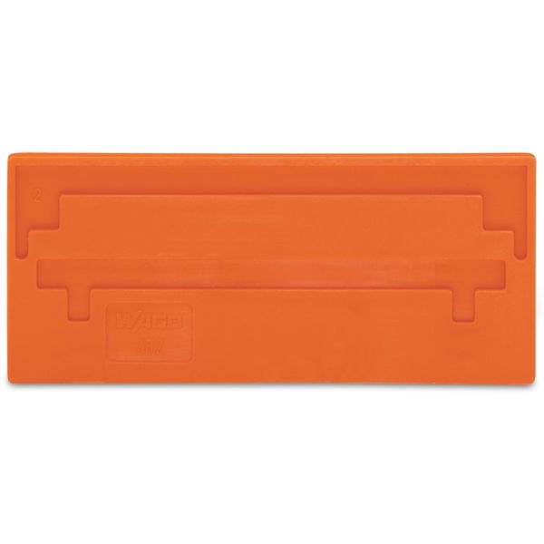 Separator plate 2 mm thick oversized orange image 1