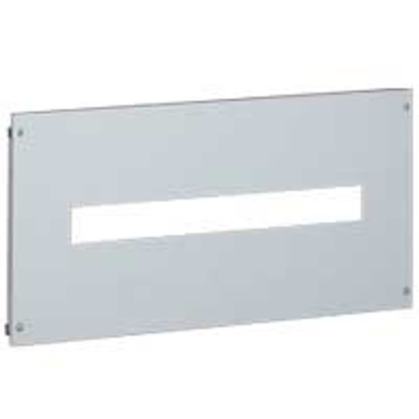 Metal faceplate XL³ 800/4000 - for modular devices - captive screws - 24 mod image 1