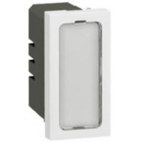 Illuminated lighting unit Arteor - 230 V - 1 W - 1 module - white image 1