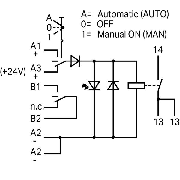 Relay module Nominal input voltage: 24 VDC 1 make contact image 4