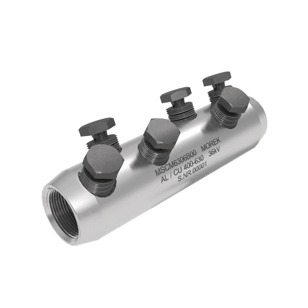 MSCM630 Al/Cu 400-630mm² 36kV 6xBrass screw SB cable connector image 1