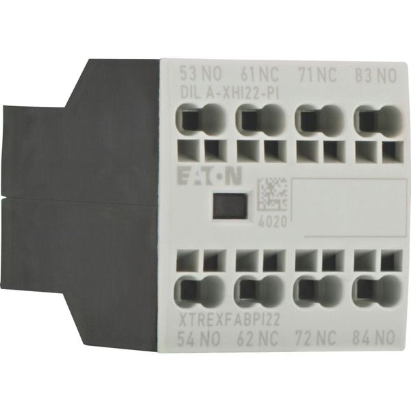 Auxiliary contact module, 4 pole, Ith= 16 A, 2 N/O, 2 NC, Front fixing, Push in terminals, DILA, DILM7 - DILM38 image 13
