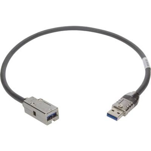 USB 3.0 PFT A plug - A HIFF jack 0,5m image 1