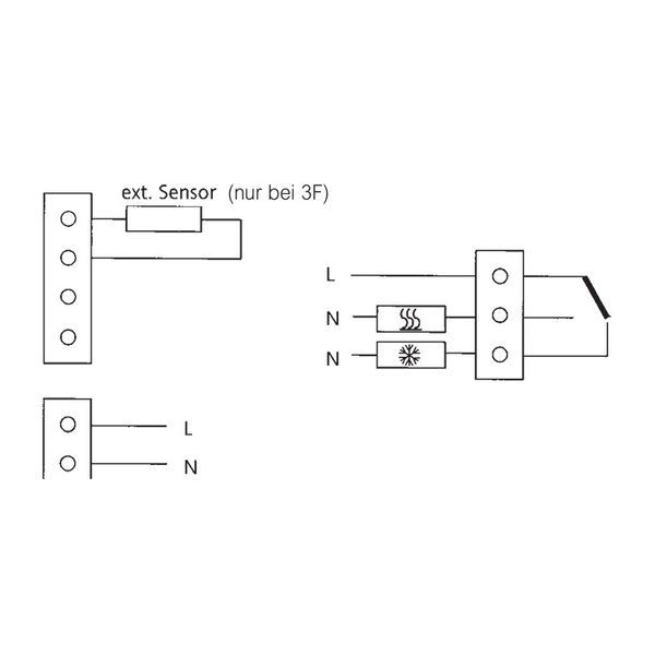 Digital clock thermostat, floor controller, 230V, 1 changeover contact, potential-free, 16A, image 4