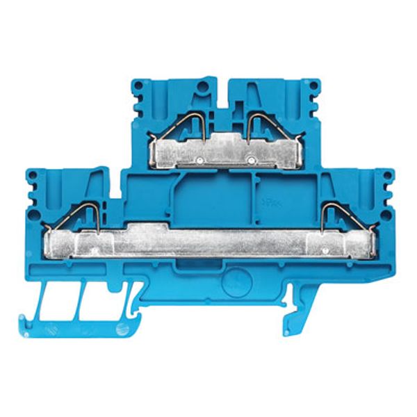 Multi-tier modular terminal, PUSH IN, 4 mm², 800 V, 24 A, Number of le image 1