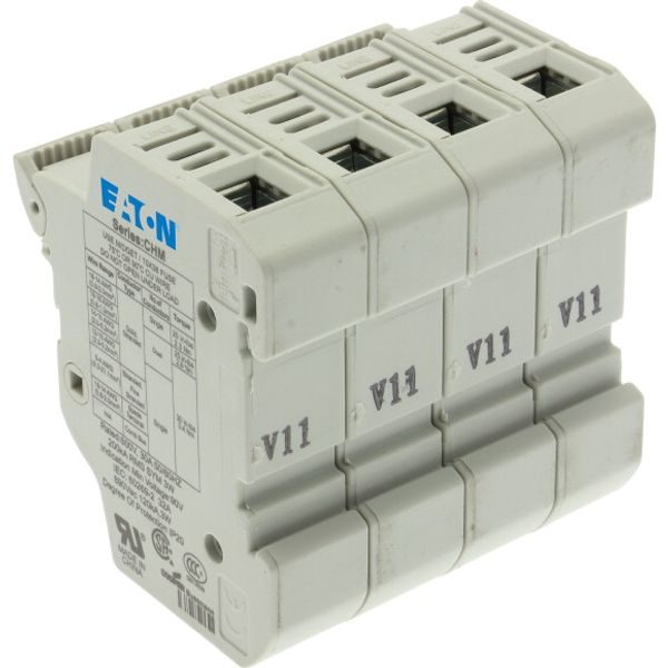 Fuse-holder, low voltage, 32 A, AC 690 V, 10 x 38 mm, 4P, UL, IEC, with indicator image 3