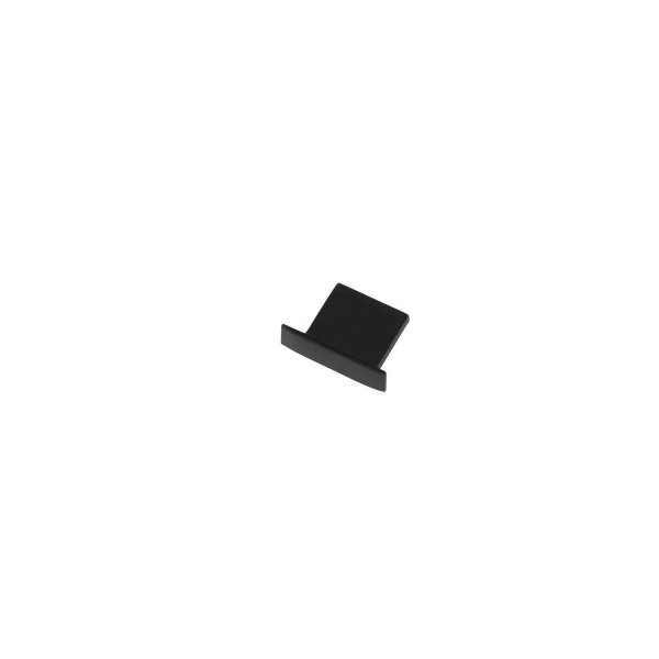 End Cap w/o hole for Recessed Profile 20x15mm IP20 Black image 1