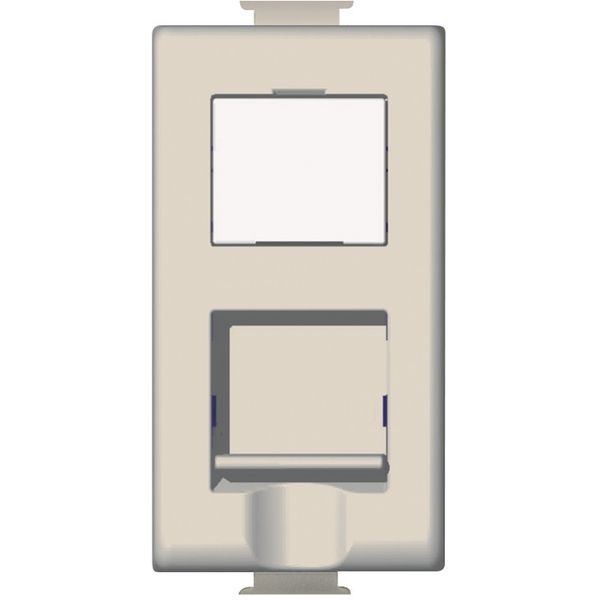 RJ45 socket tool-less category 6 STP Matix avorio image 1