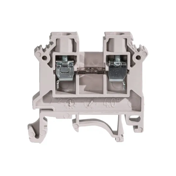 Rail-mounted screw terminal block ZSG1-4.0Ns grey image 1