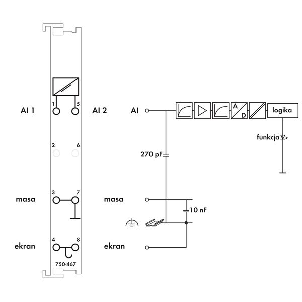 2-channel analog input 0 ... 10 VDC Single-ended light gray image 5