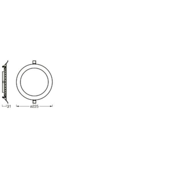 LED SPOT AND DOWNLIGHT RECESS SLIM 225mm 22W 3000K image 10