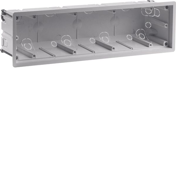 Wall box 4gang for hollow-wall mounting, R.8, light grey image 1