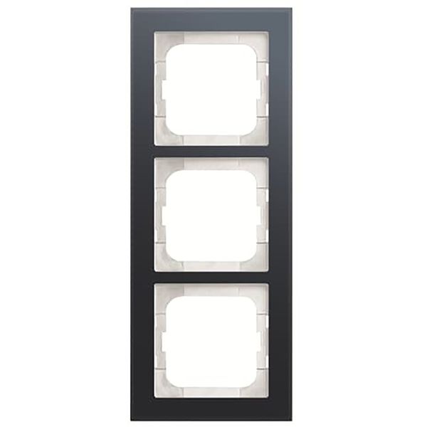 1723-229 Cover Frame Busch-axcent® glass oyster image 1