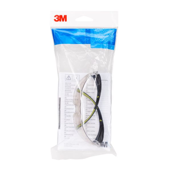 3M™ SecureFit™ 400 Safety Glasses, Black/Green frame, Anti-Scratch, In image 5